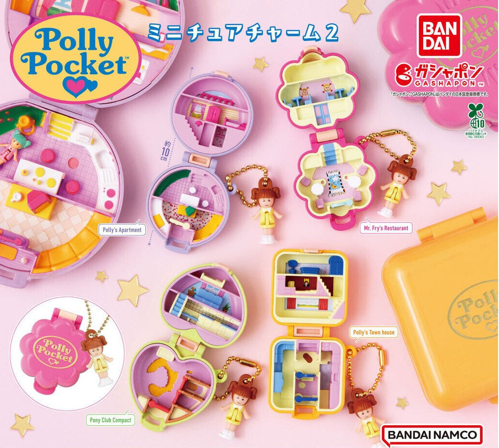 💚💜 Polly Pocket Miniatura Charm 2: ¡Vuelve a los 90 en tu Llavero! 💖💛