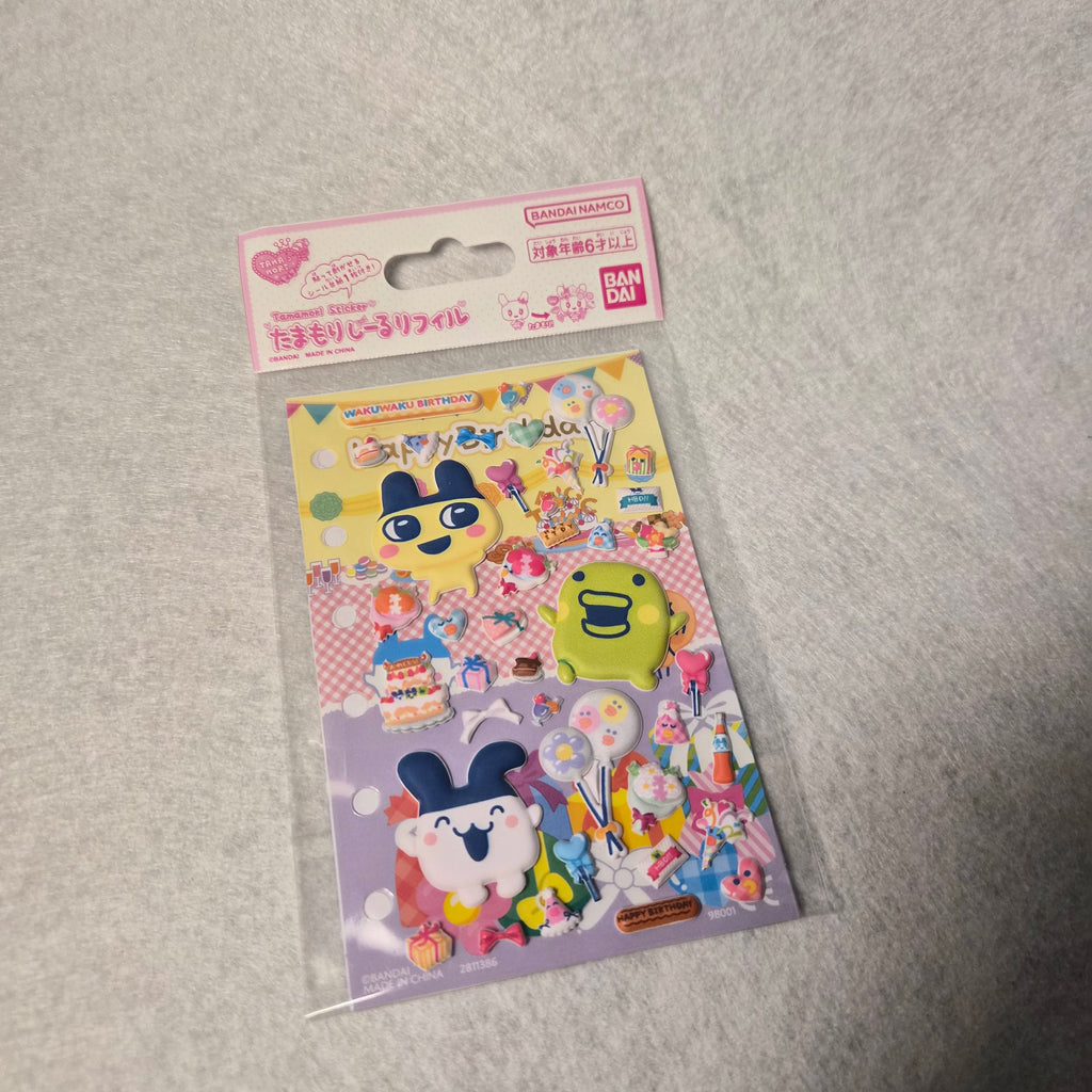 🎀 Pegatinas 3D Bandai: Tamagotchi "Tamamori Sticker Refill" ✨