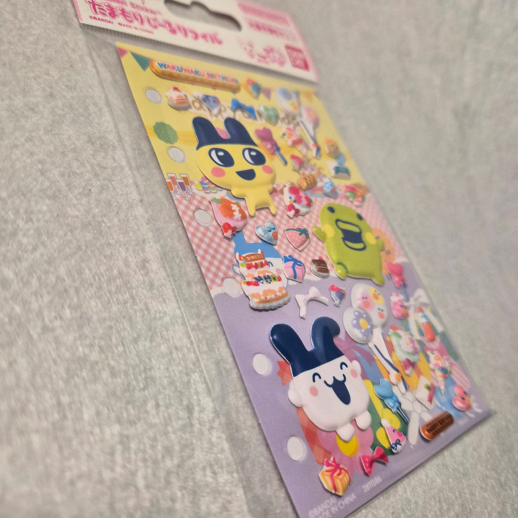🎀 Pegatinas 3D Bandai: Tamagotchi "Tamamori Sticker Refill" ✨
