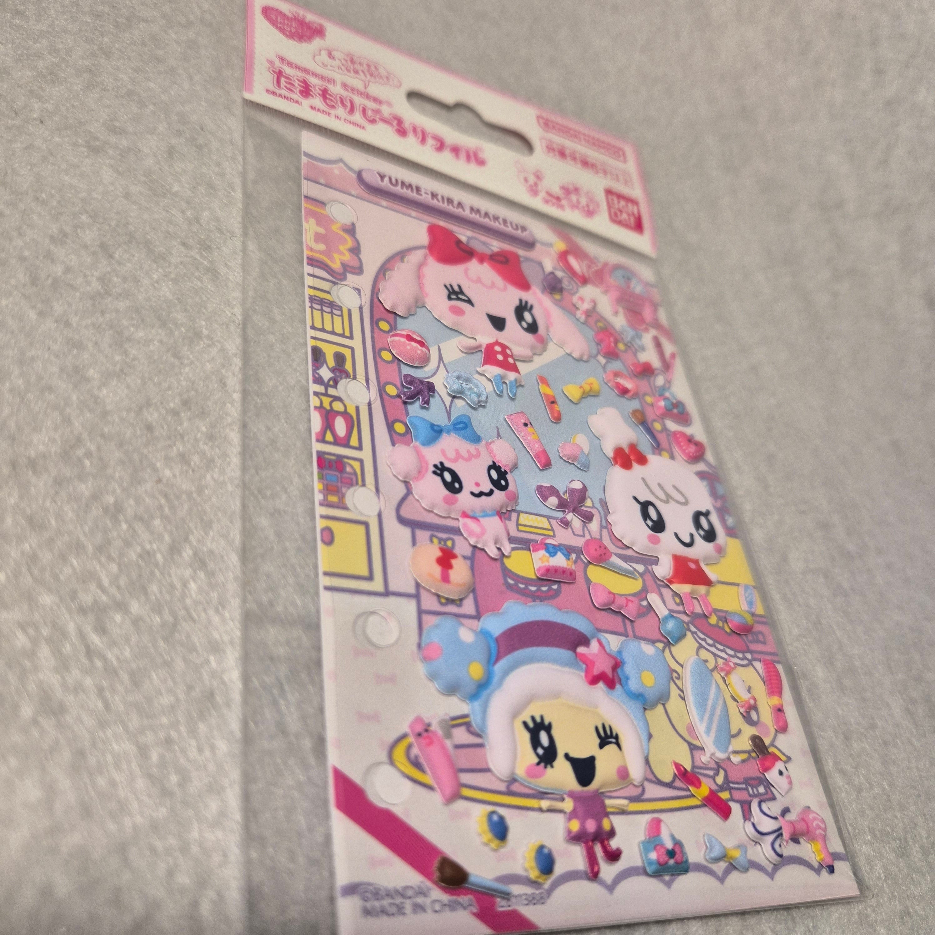 🎀 Pegatinas 3D Bandai: Tamagotchi "Tamamori Sticker Refill" ✨