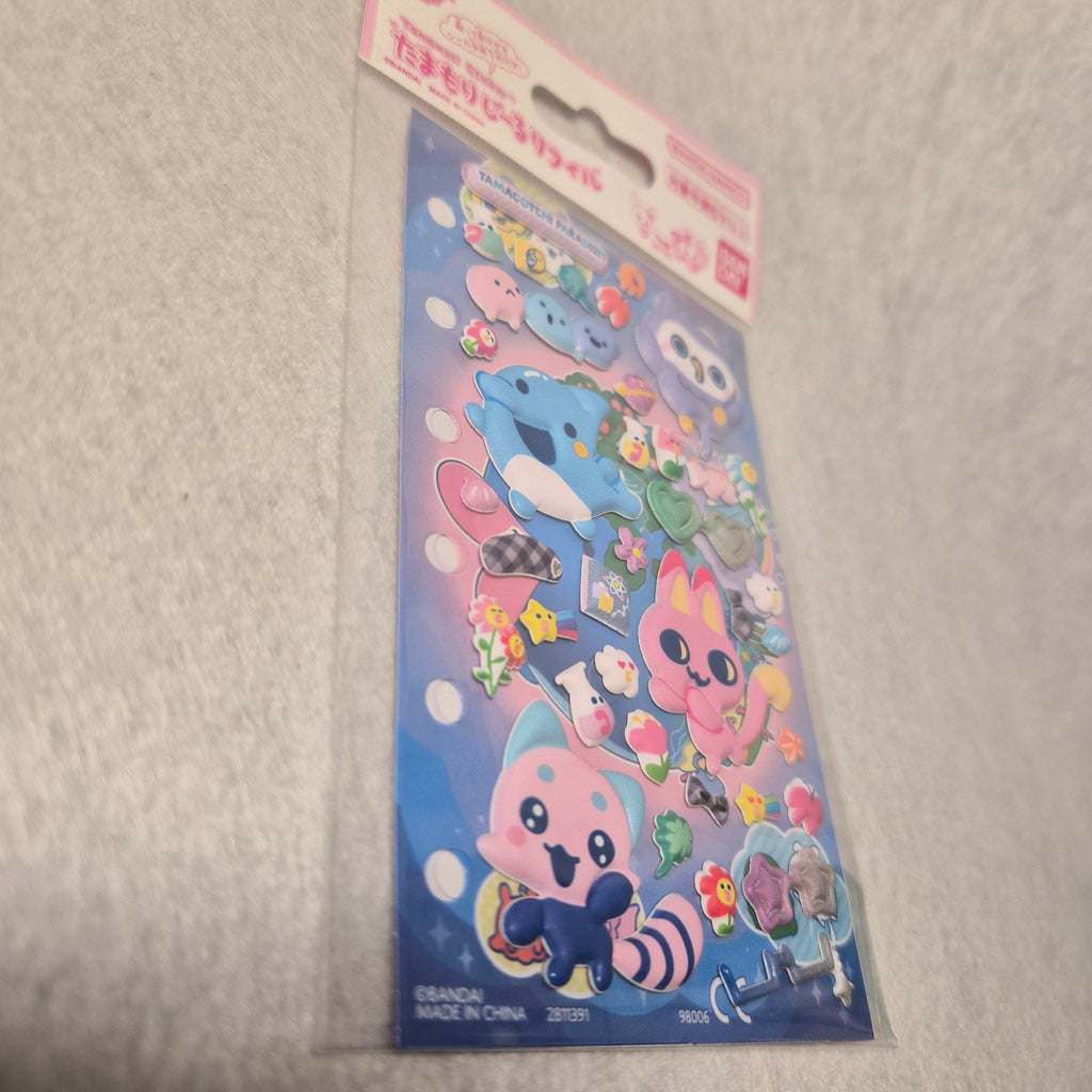🎀 Pegatinas 3D Bandai: Tamagotchi "Tamamori Sticker Refill" ✨