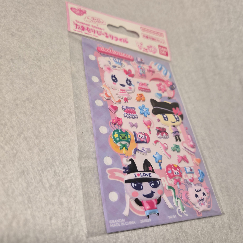 🎀 Pegatinas 3D Bandai: Tamagotchi "Tamamori Sticker Refill" ✨