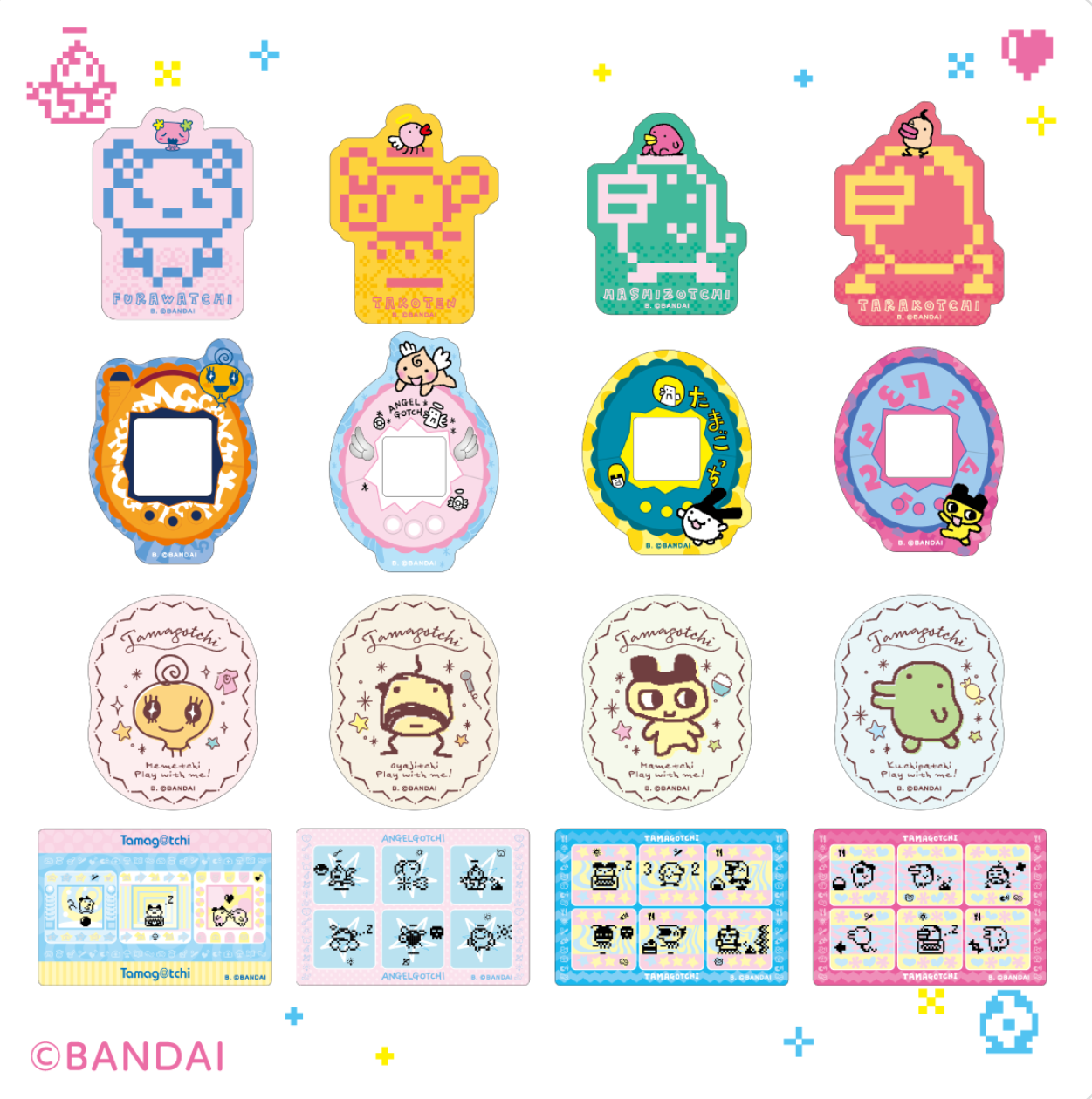 👾 Sobre Sorpresa Carddass: Tamagotchi - Die-Cut Sticker Set 2 ✨