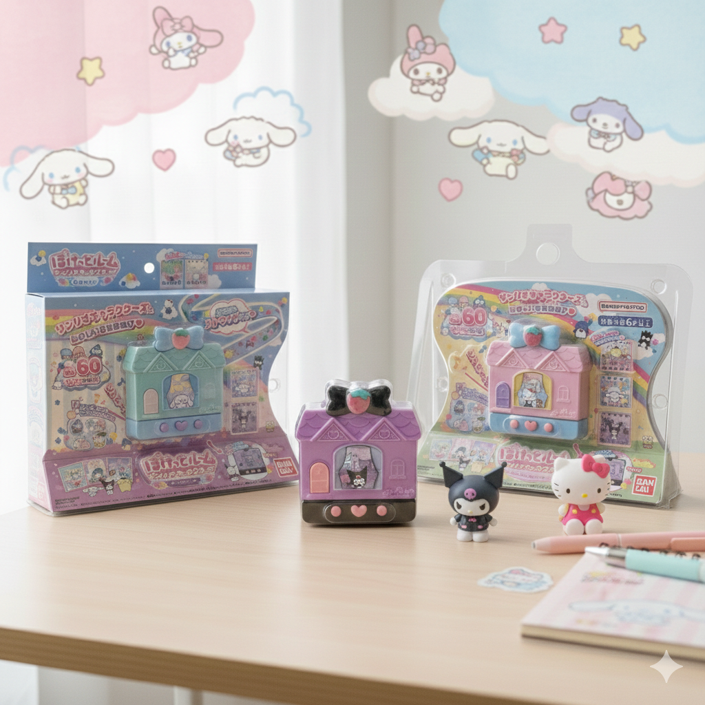 🏠 Sanrio Characters: Pocket Room Digital Pet - Bandai ✨