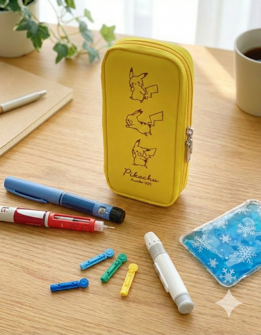 ⚡Estuche Organizador Pikachu con Gel Enfriador ❄️