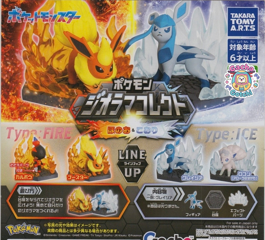 🔥 Fire and Ice Type Pokémon Diorama