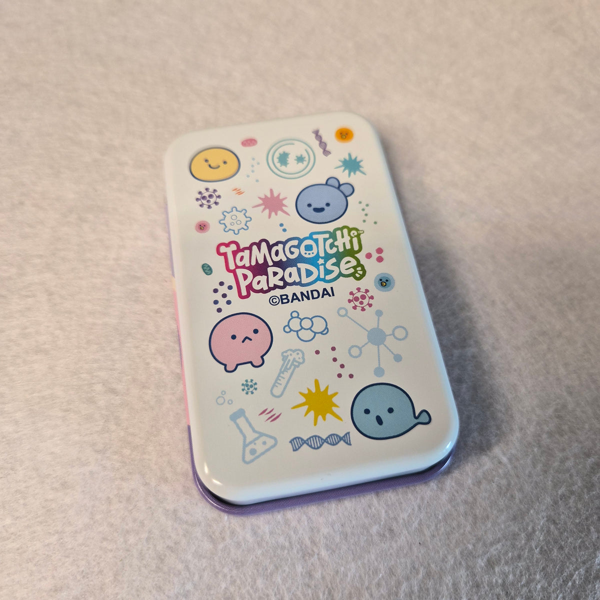 🍬 Tamagotchi Paradise Slide Can & Candy - Bandai / Heart ✨