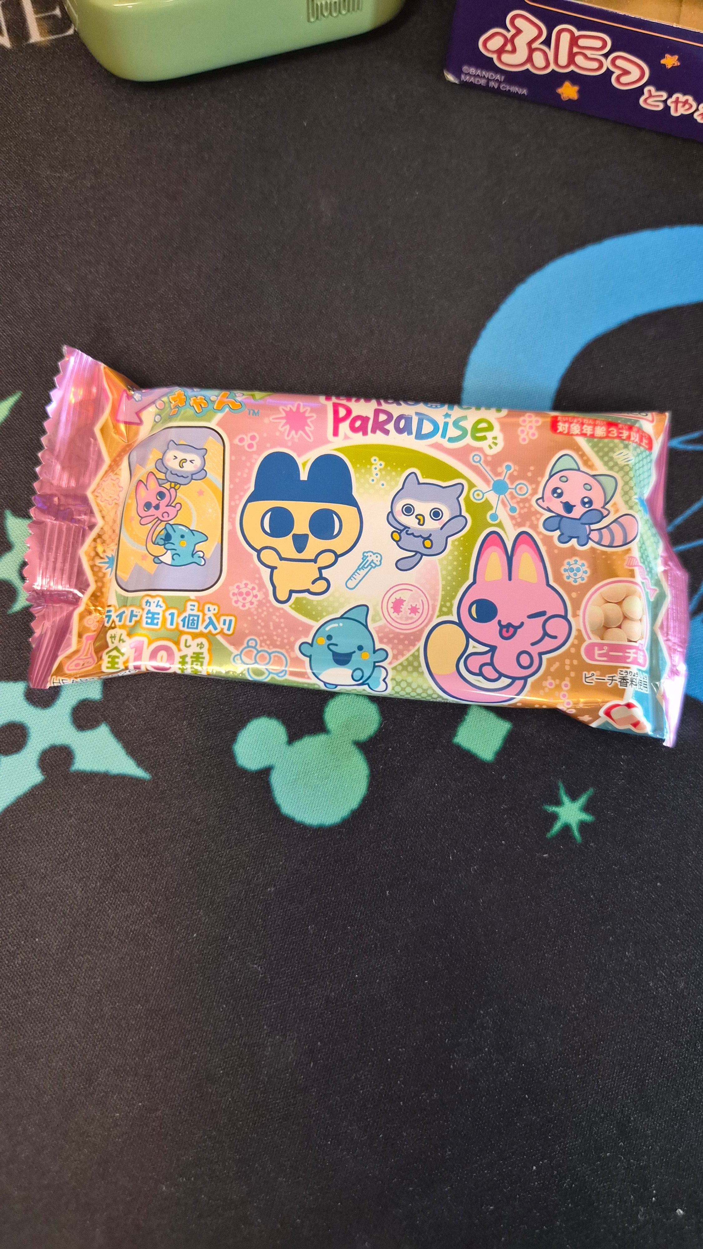 🍬 Tamagotchi Paradise Slide Can & Candy - Bandai / Heart ✨