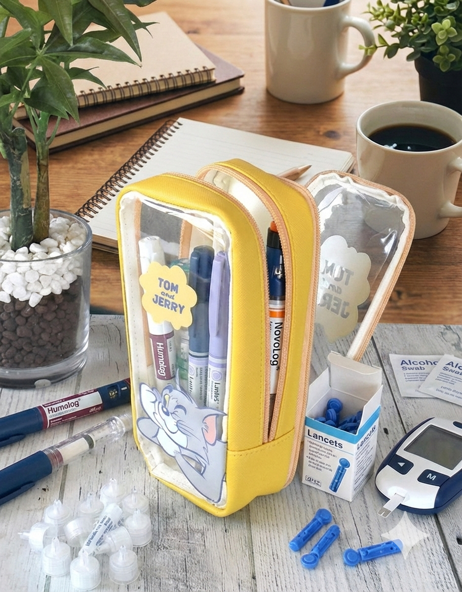 🐭 Estuche para Insulina Tom y Jerry con Gel Enfriador ❄️