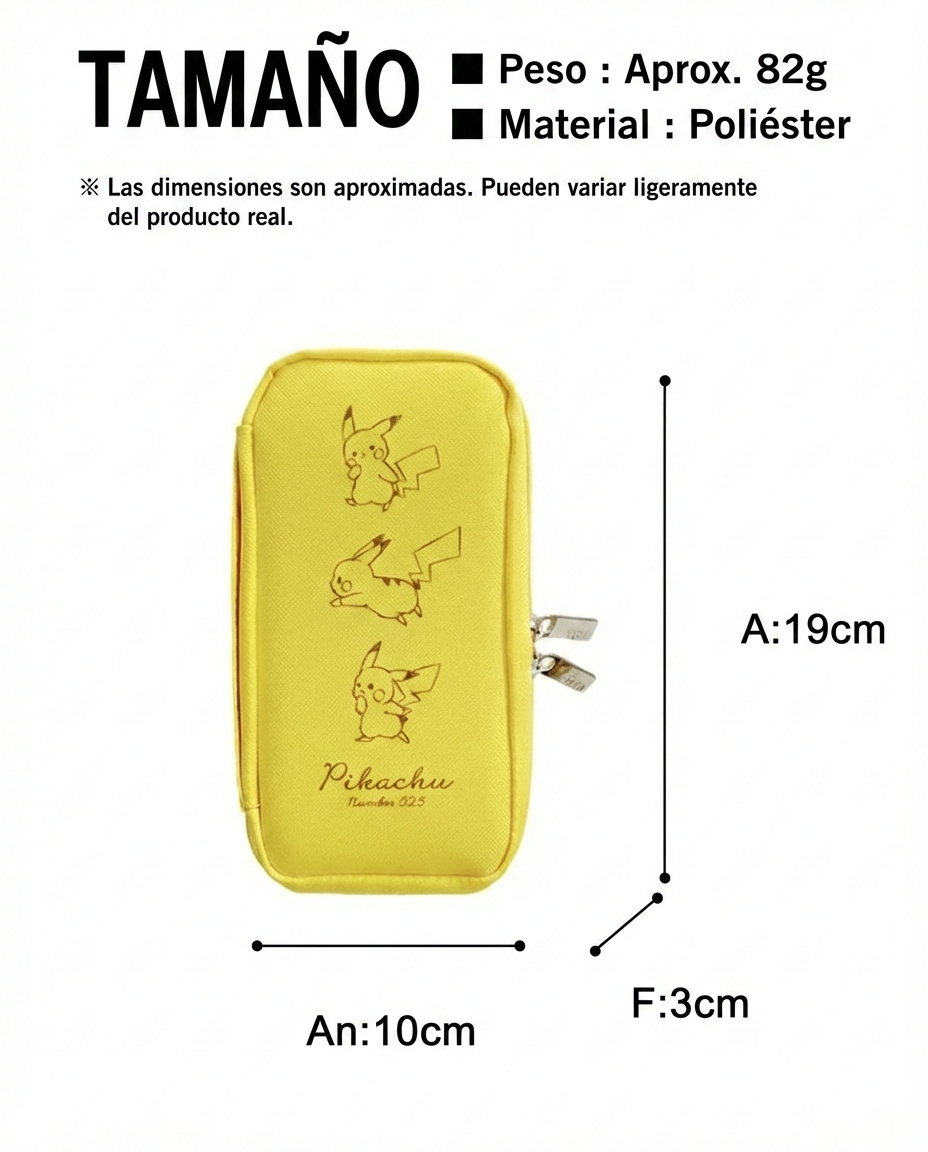 ⚡Estuche Organizador Pikachu con Gel Enfriador ❄️